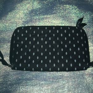 Vera Bradley Wristlet Wallet in Alpine Black